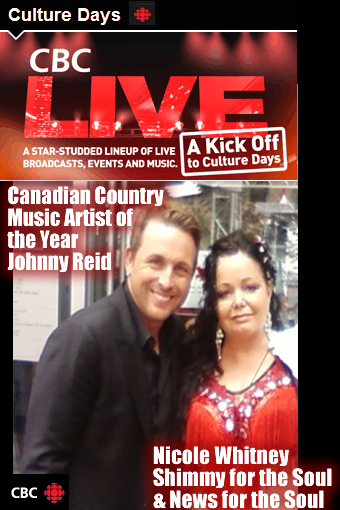johnny reid cbc cultural days shimmy for the soul